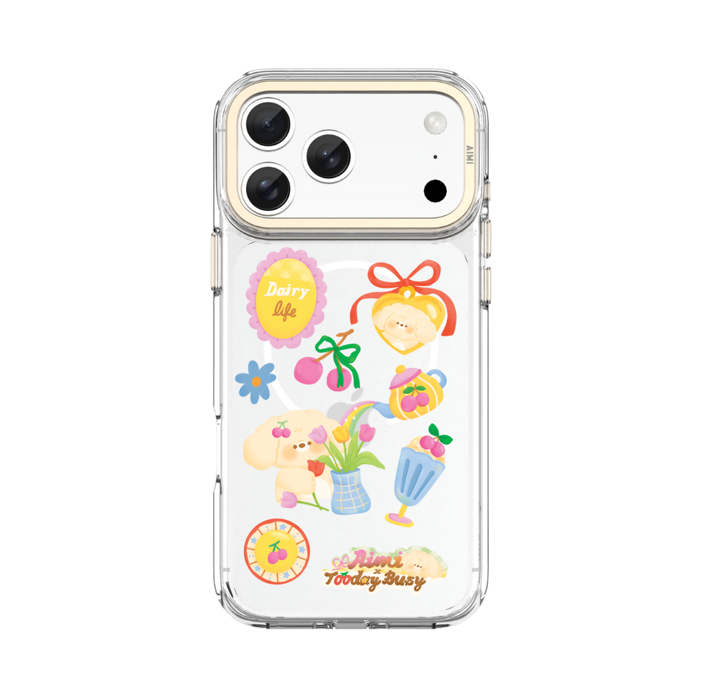 AIMI x Toodaybusy Cherry Dairy Life Phone Case
